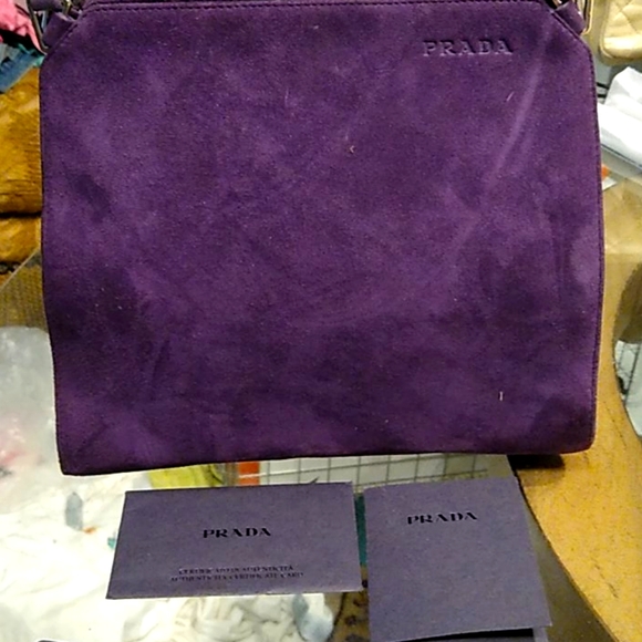 Prada purple handbag authentic - Picture 1 of 12